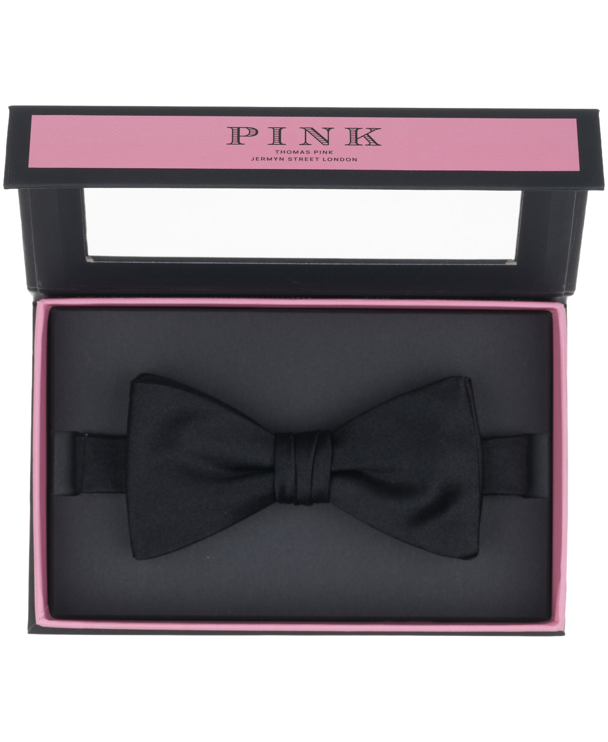 Black Plain Woven Pre-tied Bowtie
