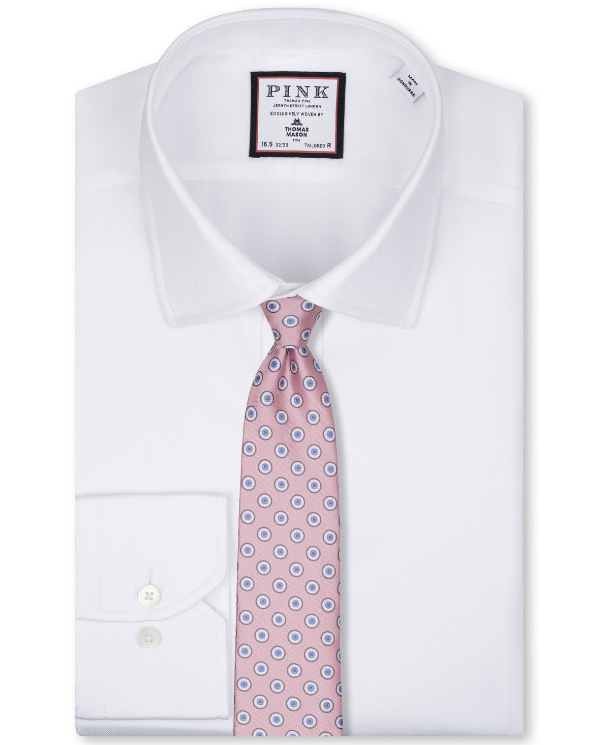 Pink Medallion Woven Silk Tie