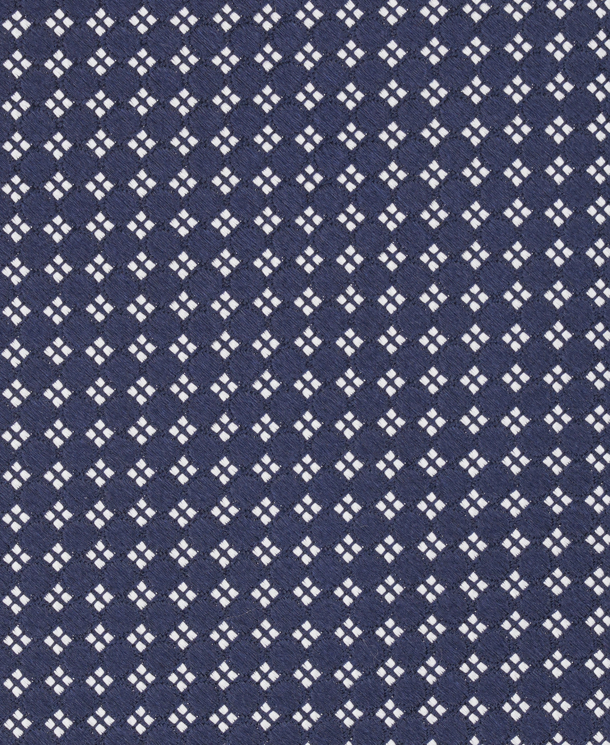 Navy Textured Dot Woven Silk Tie