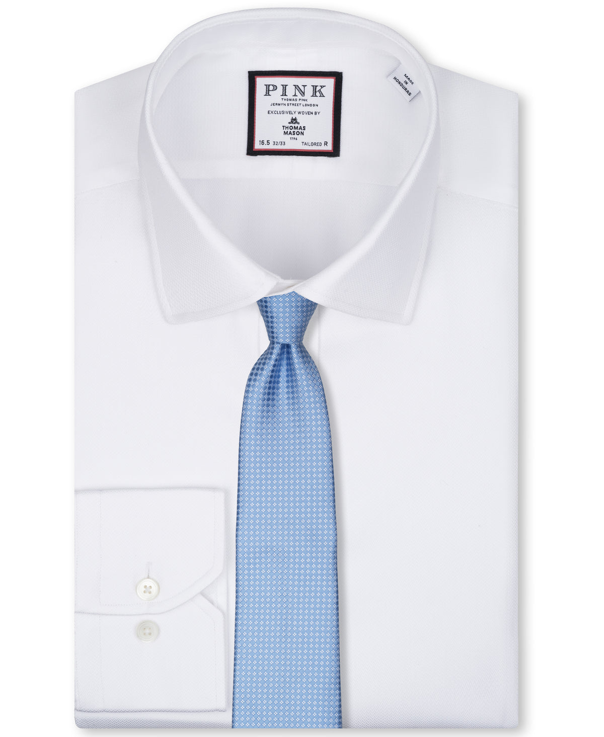 Light Blue Textured Dot Woven Silk Tie