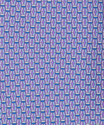 Purple Geometric Print Silk Tie