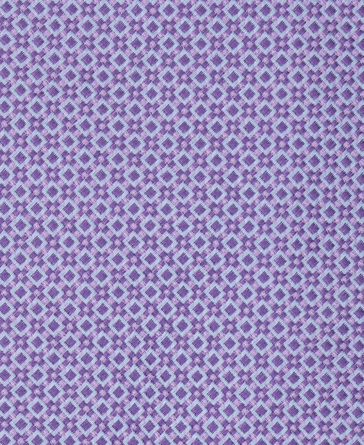 Purple Geometric Woven Silk Tie