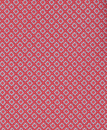 Coral Geometric Woven Silk Tie
