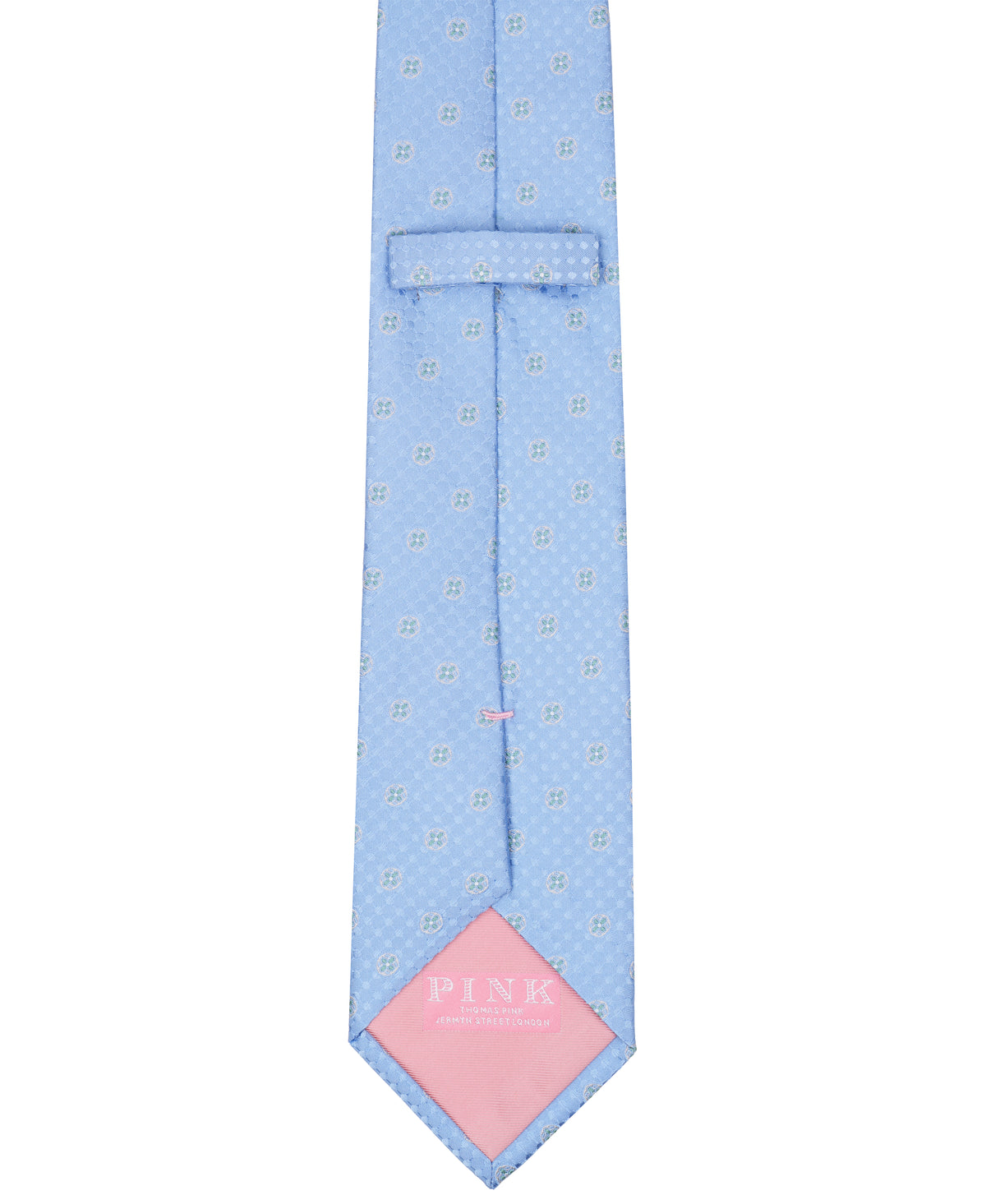 Blue Medallion Woven Silk Tie
