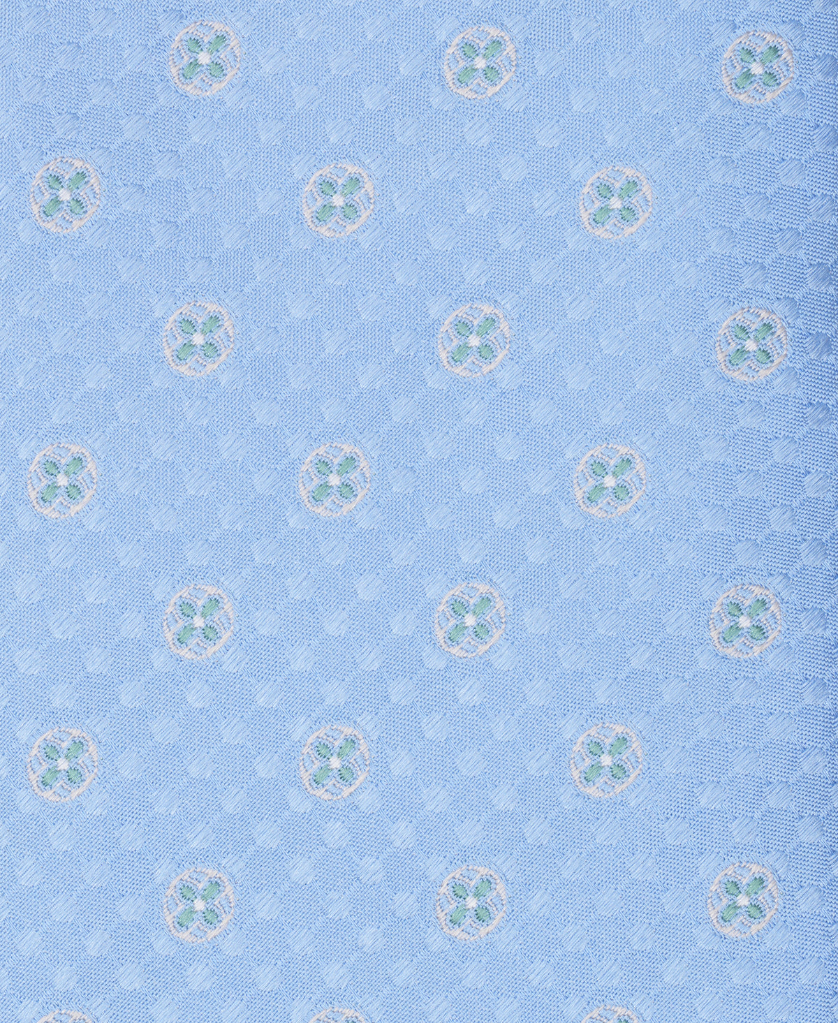 Blue Medallion Woven Silk Tie