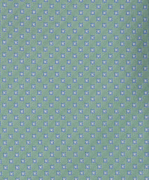Green Mini Geometric Woven Silk Tie