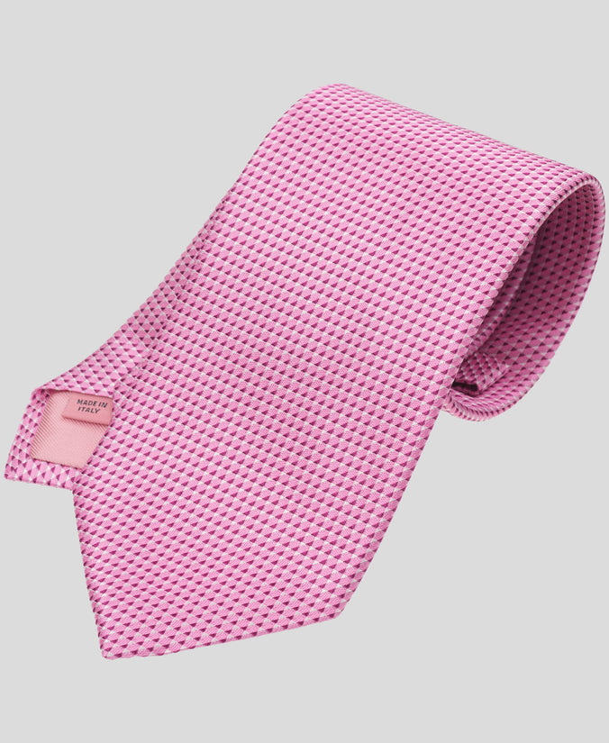 Pink Special-Edition Woven Silk Tie