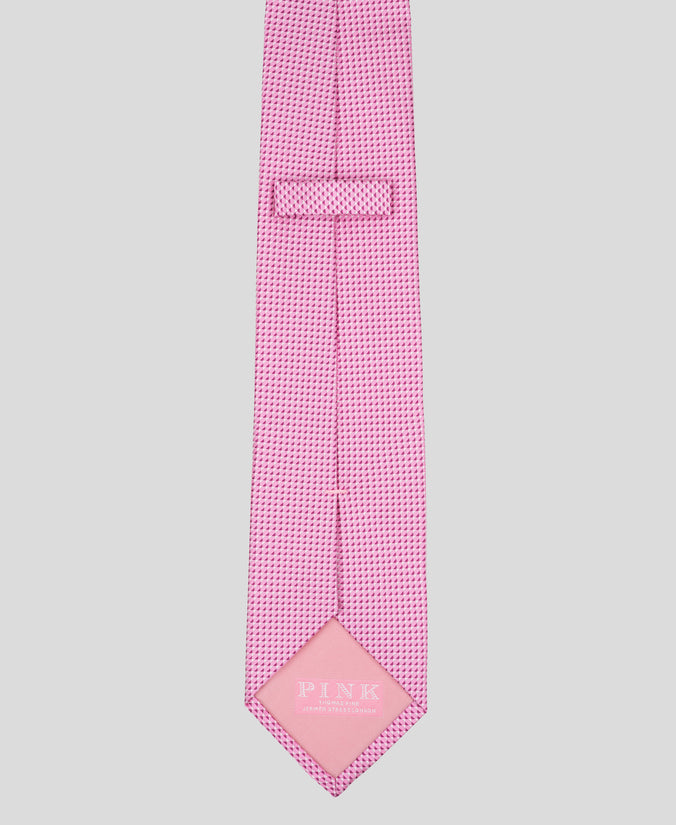 Pink Special-Edition Woven Silk Tie