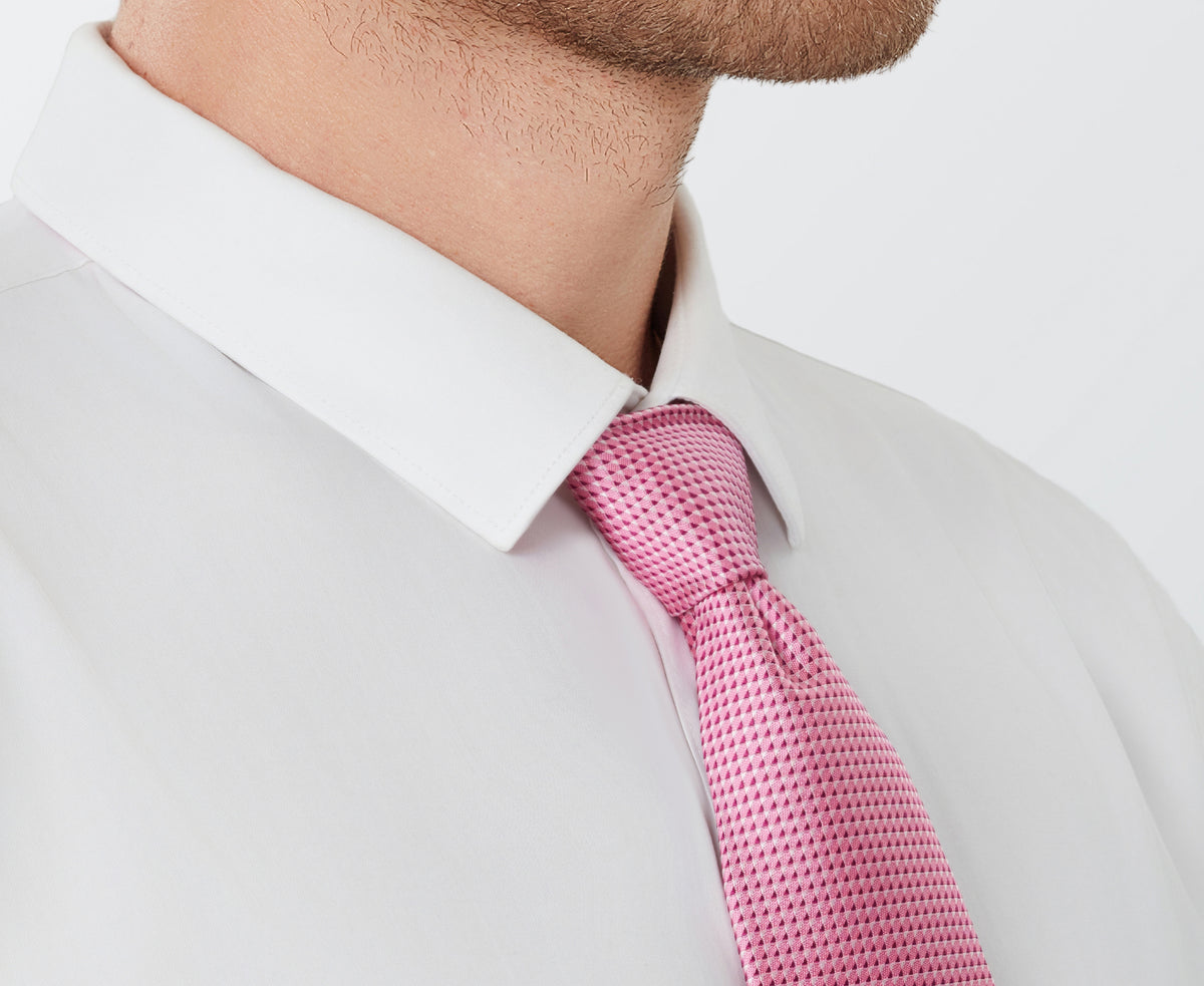 Pink Special-Edition Woven Silk Tie