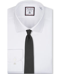 Black Herringbone Woven Silk Tie