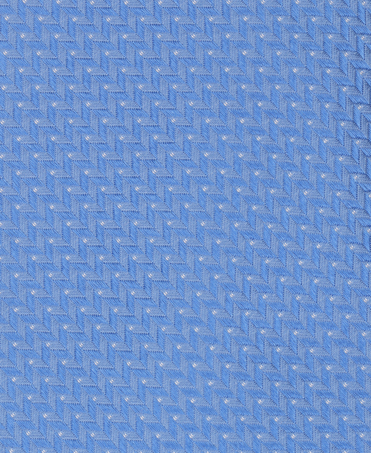 Blue Herringbone Woven Silk Tie