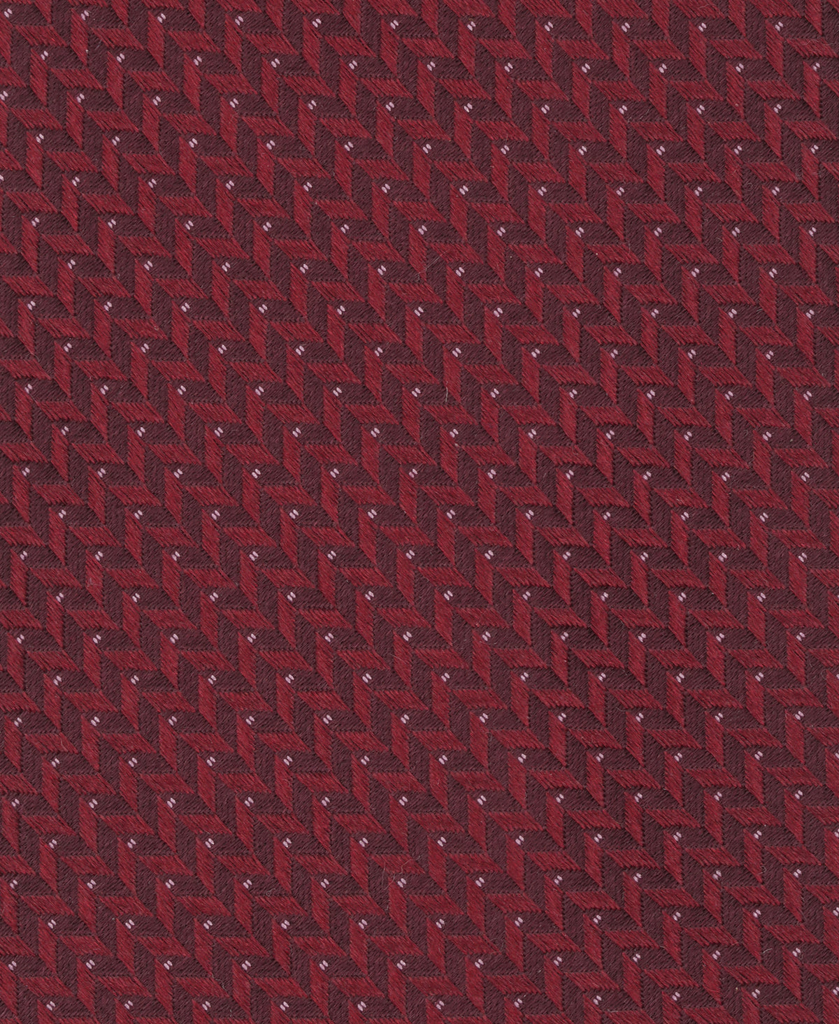 Burgundy Herringbone Woven Silk Tie