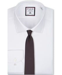 Chocolate Herringbone Woven Silk Tie