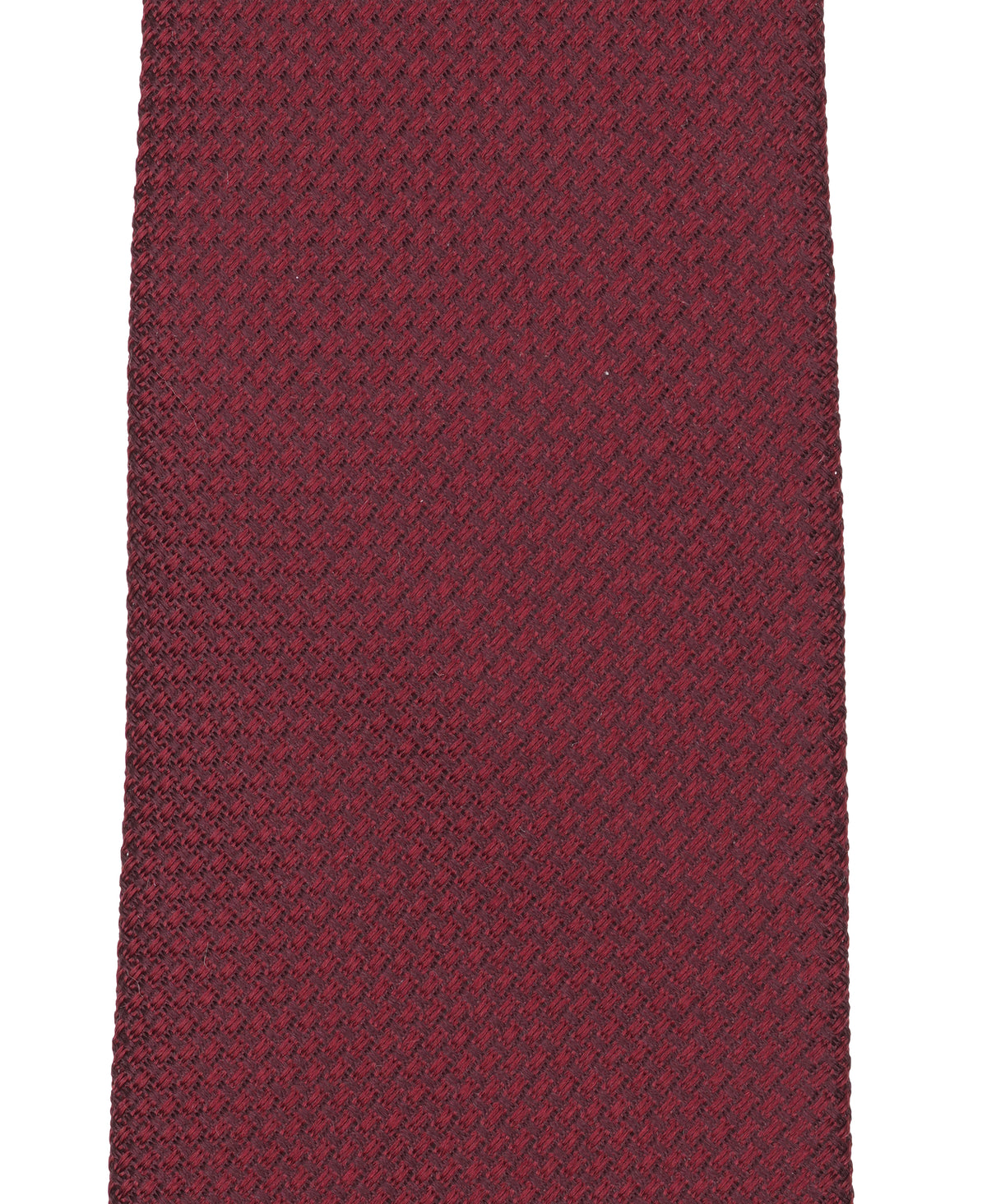 Burgundy Solid Woven Silk Tie