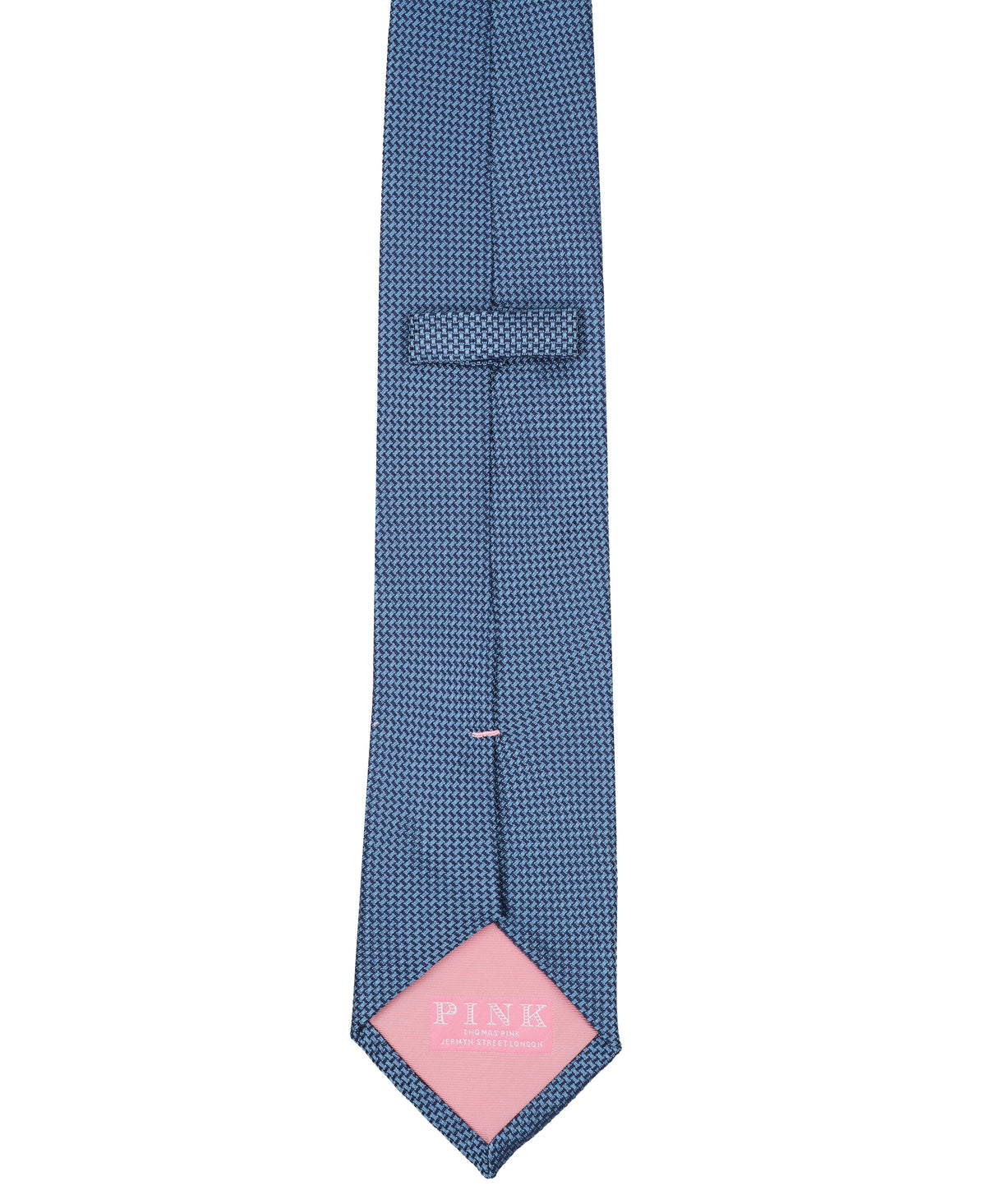 Indigo Solid Woven Silk Tie