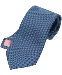 Indigo Solid Woven Silk Tie