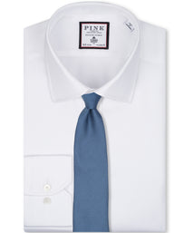 Indigo Solid Woven Silk Tie