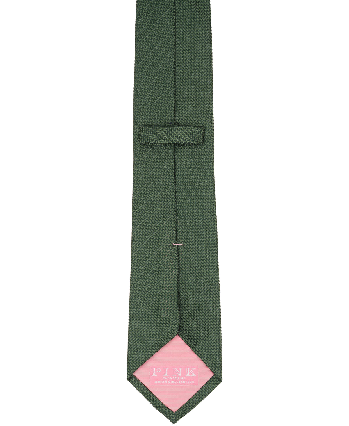Olive Green Solid Woven Silk Tie