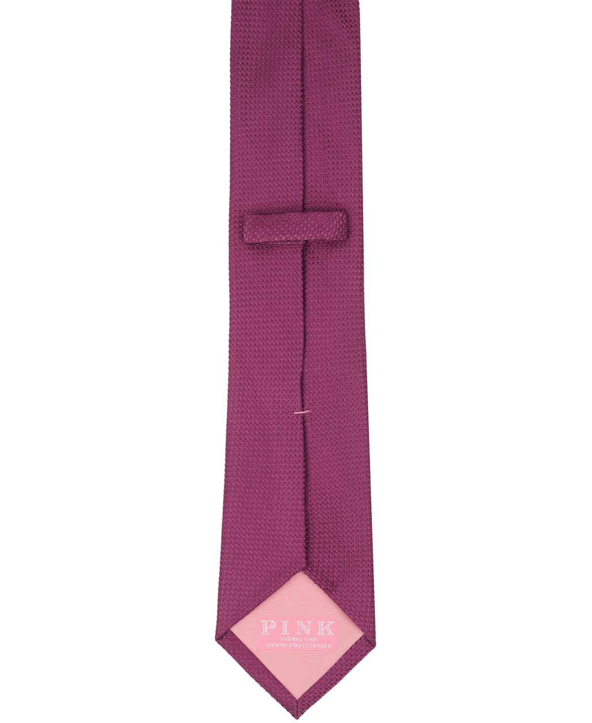 Plum Solid Woven Silk Tie