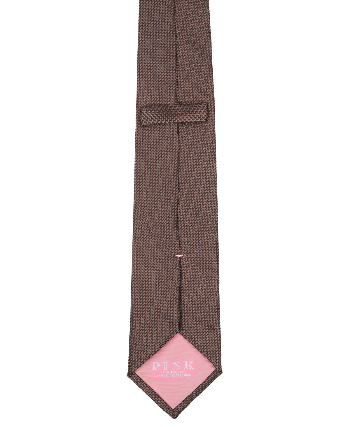 Taupe Solid Woven Silk Tie