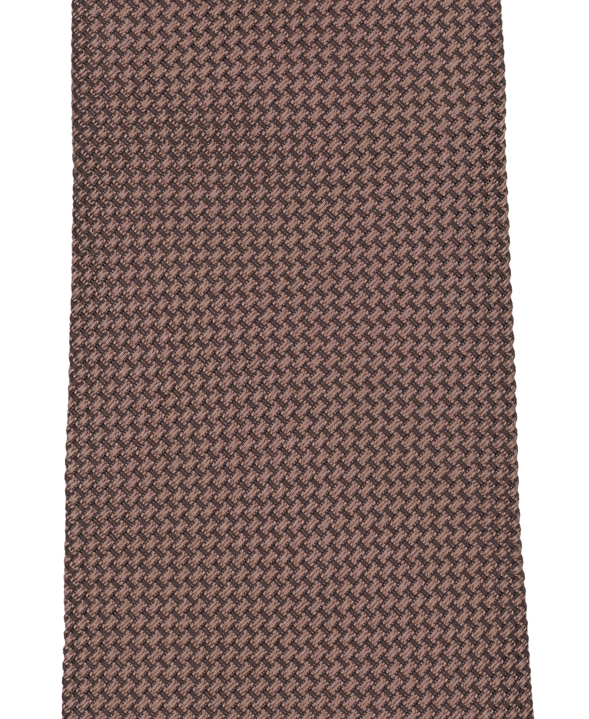 Taupe Solid Woven Silk Tie