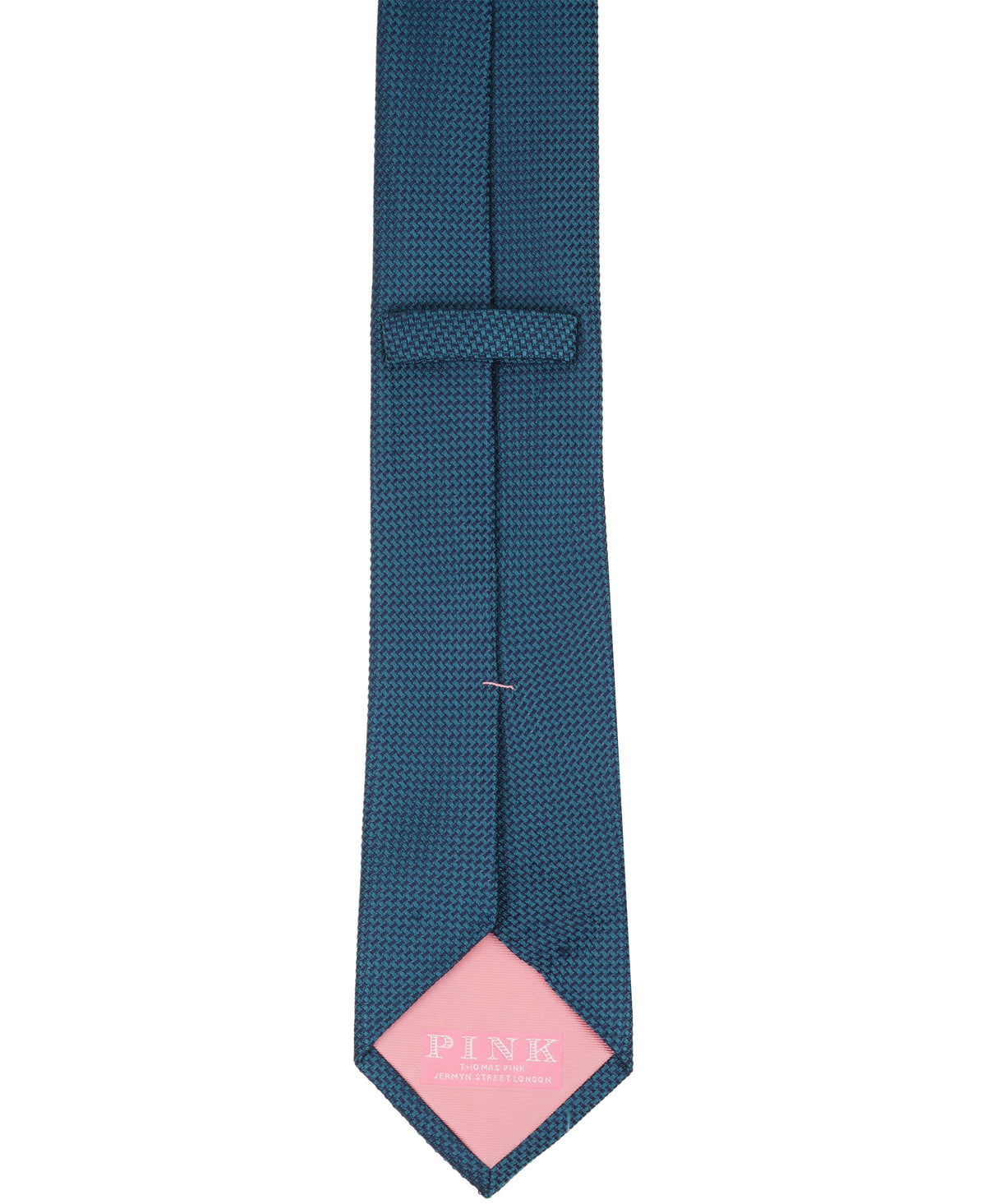 Teal Solid Woven Silk Tie