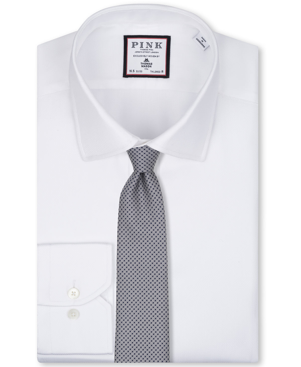 Grey Mini Checkerboard Woven Silk Tie