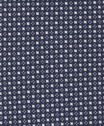 Navy Mini Checkerboard Woven Silk Tie