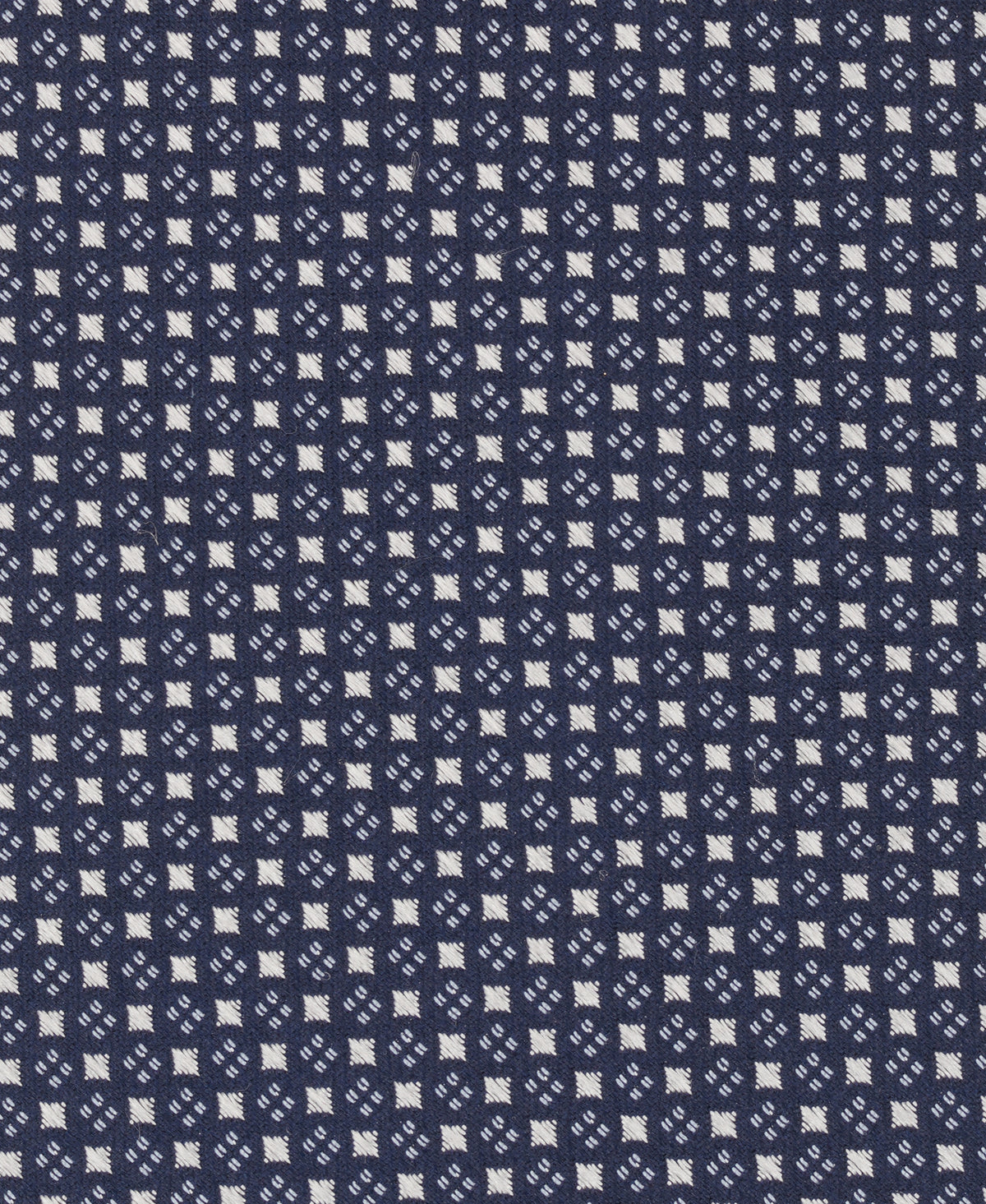 Navy Mini Checkerboard Woven Silk Tie