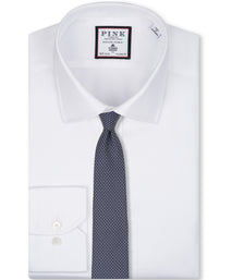 Navy Mini Checkerboard Woven Silk Tie