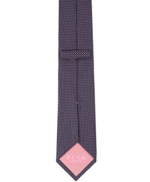 Pink Mini Checkerboard Woven Silk Tie