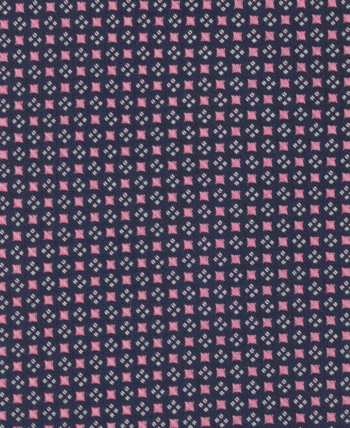 Pink Mini Checkerboard Woven Silk Tie