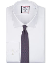 Pink Mini Checkerboard Woven Silk Tie