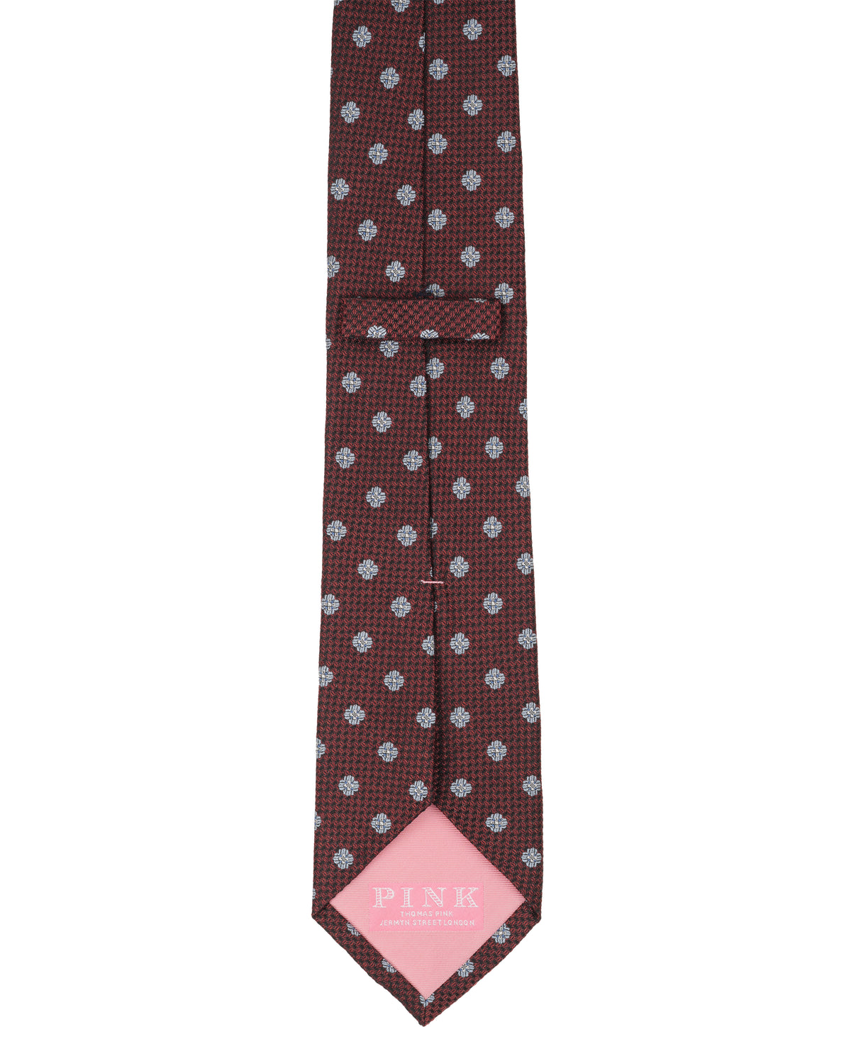 Cognac Medallion Woven Silk Tie