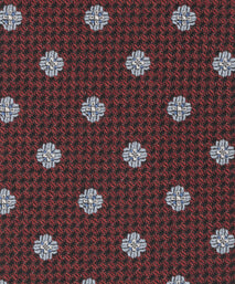 Cognac Medallion Woven Silk Tie