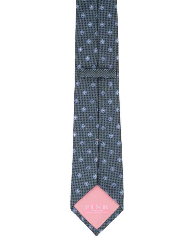 Green Medallion Woven Silk Tie