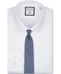 Indigo Medallion Woven Silk Tie