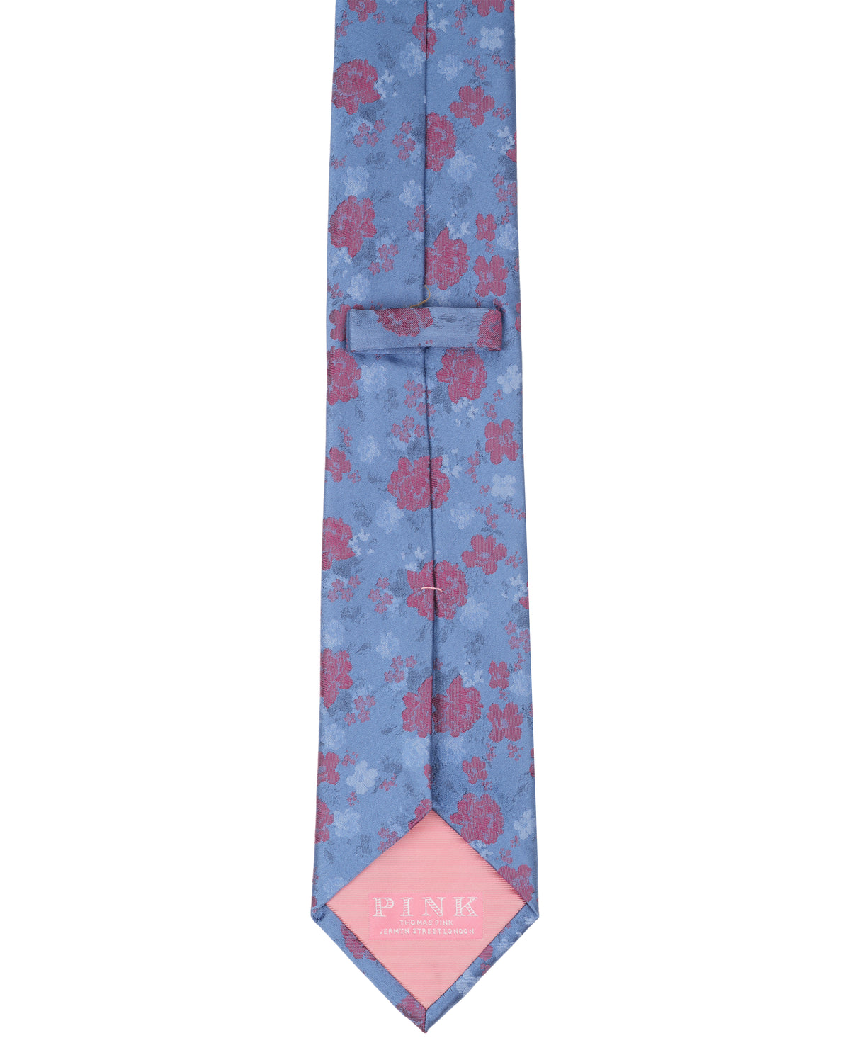 Indigo Jacquard Floral Woven Silk Tie