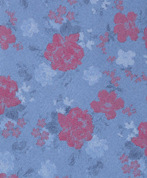 Indigo Jacquard Floral Woven Silk Tie