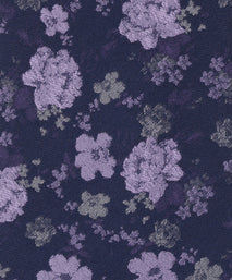 Purple Jacquard Floral Woven Silk Tie