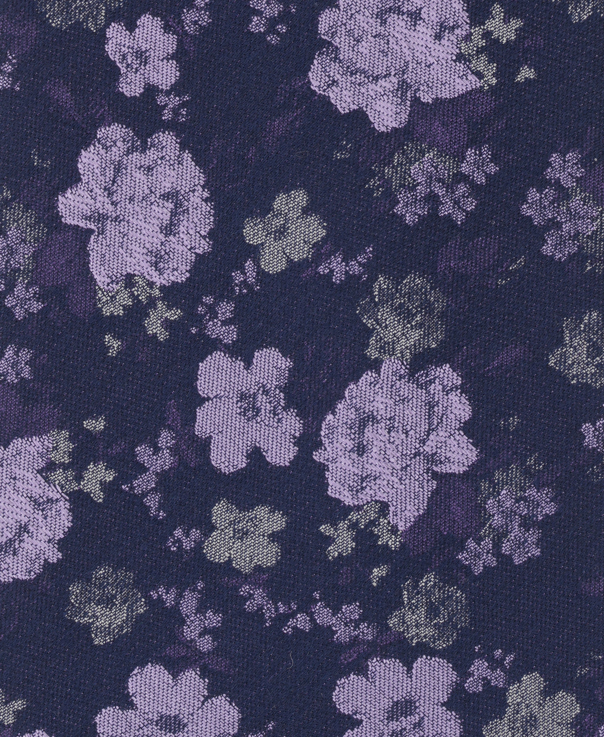Purple Jacquard Floral Woven Silk Tie