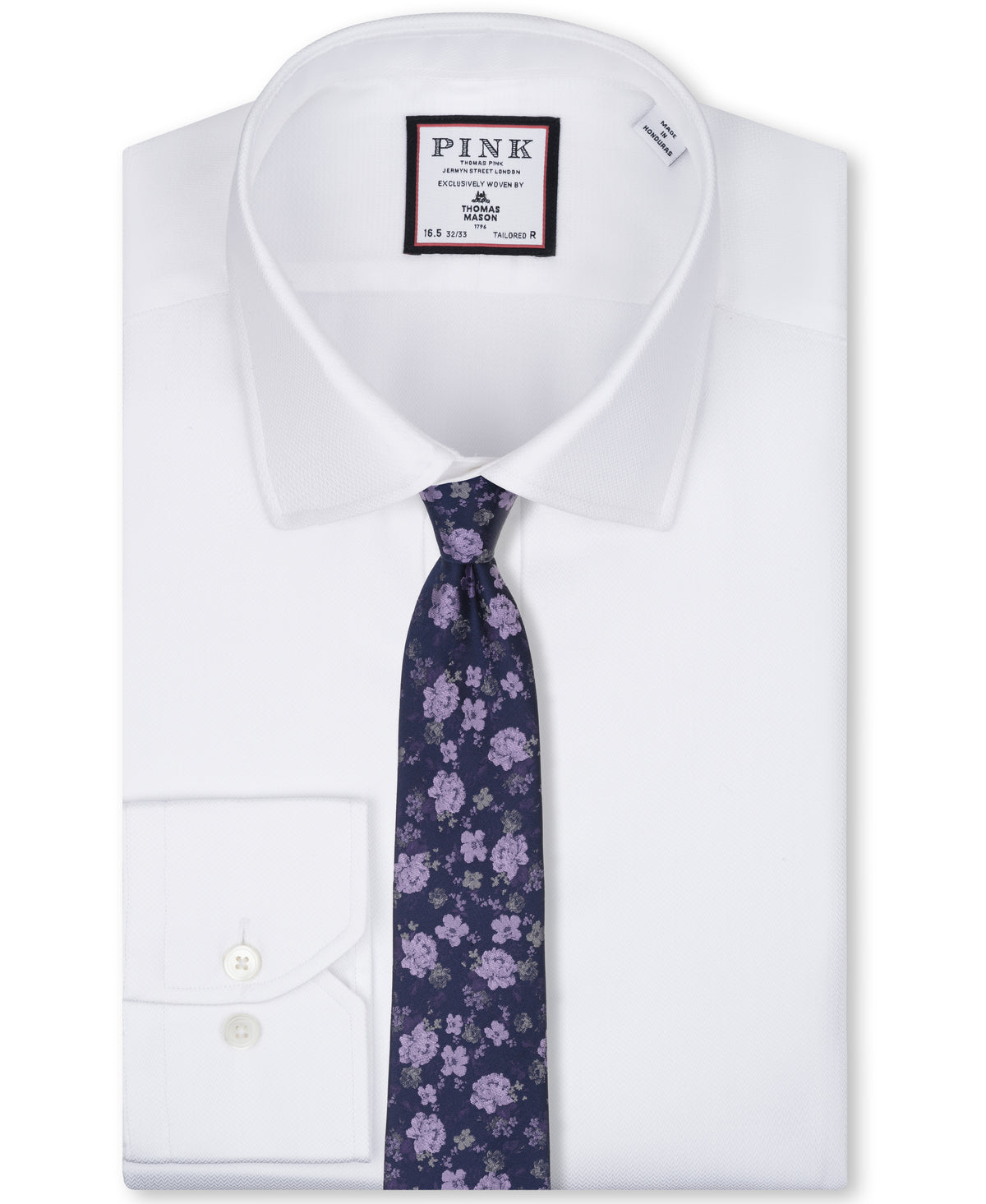 Purple Jacquard Floral Woven Silk Tie