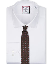 Chocolate Floral Woven Silk Tie