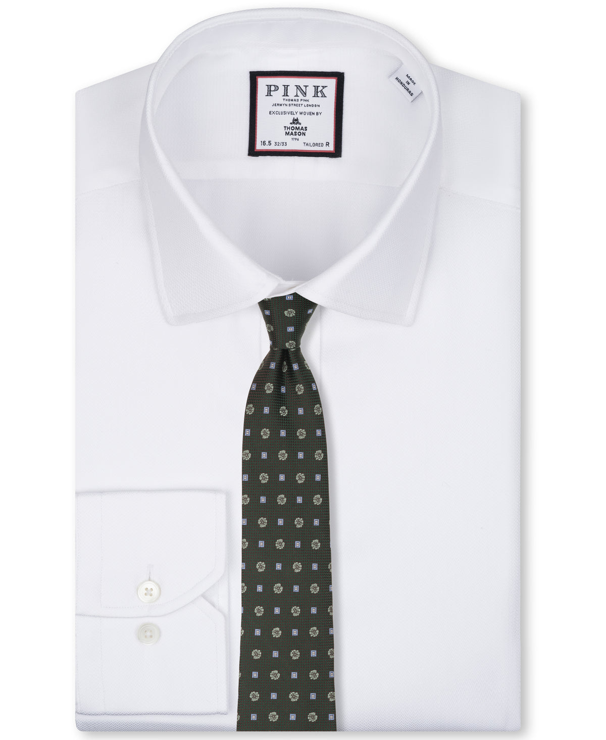 Olive Green Floral Woven Silk Tie