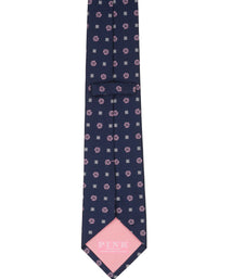 Plum Floral Woven Silk Tie