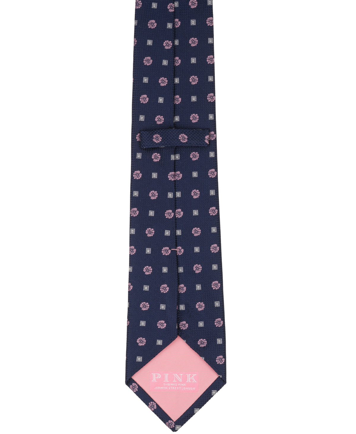 Plum Floral Woven Silk Tie