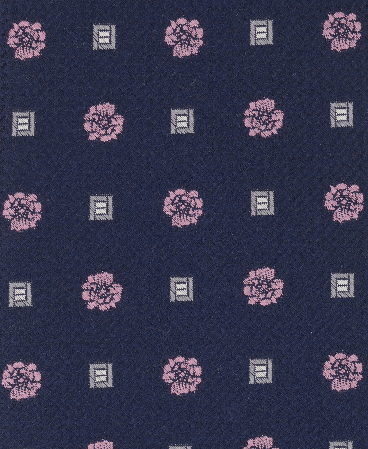 Plum Floral Woven Silk Tie