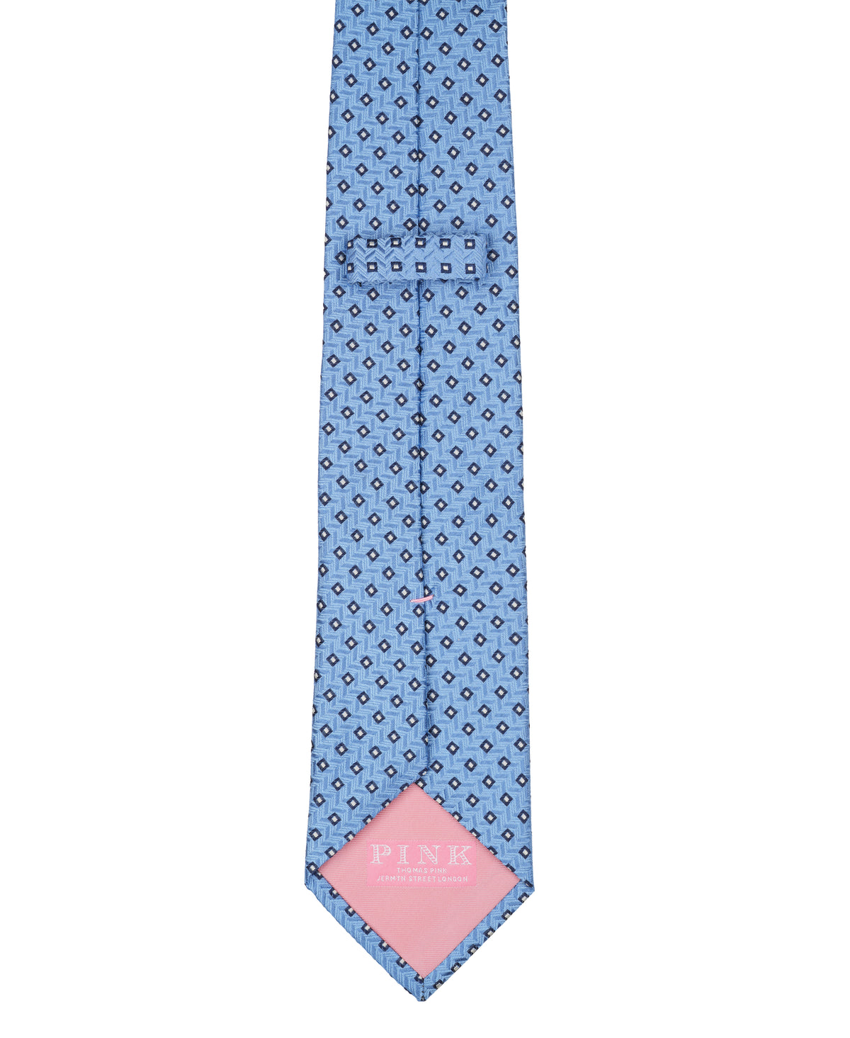 Blue Neat Woven Silk Tie