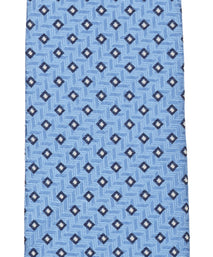 Blue Neat Woven Silk Tie