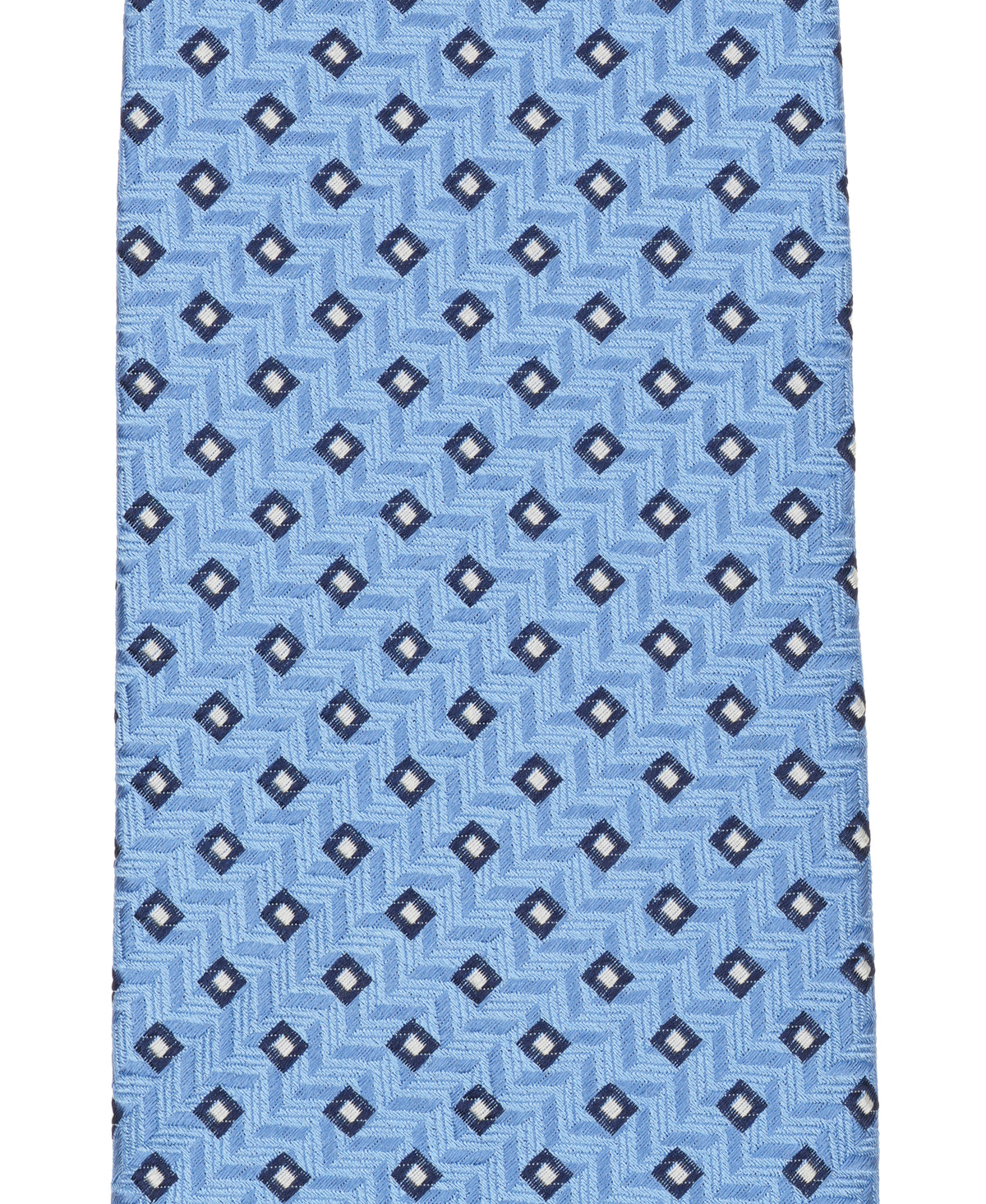 Blue Neat Woven Silk Tie